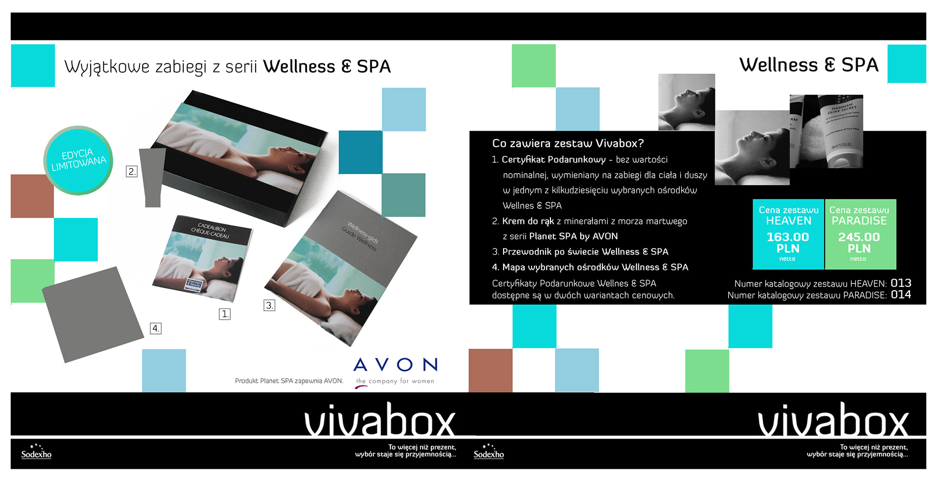 Vivabox Sodexho, folder - wydawnictwo, studio DTP